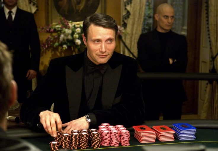 Escena de casino de la famosa serie de James Bond